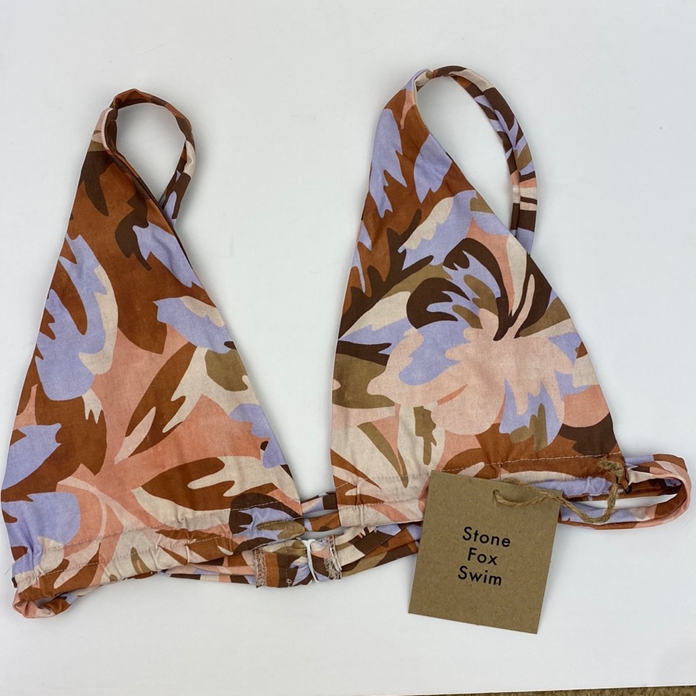 NWT Stone Fox Swim | Pastel Petal Paloma Top XL - Picture 5 of 10